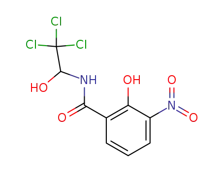 2-hydroxy-3-nitro-benzoic acid-(2,2,2-trichloro-1-hydroxy-ethylamide)