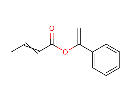 Molecular Structure of 109538-27-4 (2-Butenoic acid, 1-phenylethenyl ester)