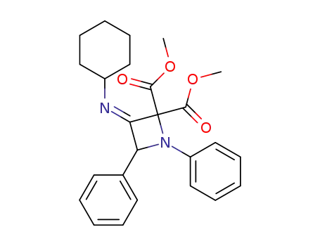 3-[(Z)-Cyclohexylimino]-1,4-diphenyl-azetidine-2,2-dicarboxylic acid dimethyl ester
