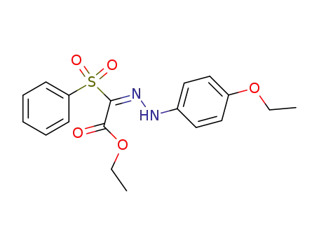 (4-ethoxy-phenylhydrazono)-benzenesulfonyl-acetic acid ethyl ester