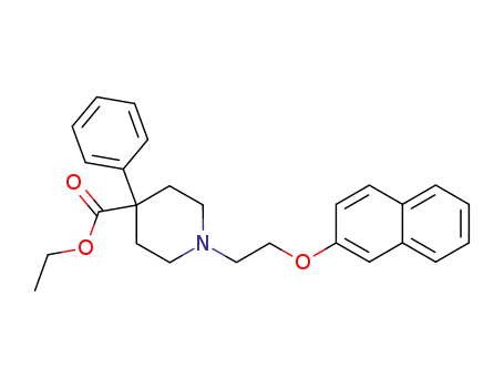 1-(2-[2]naphthyloxy-ethyl)-4-phenyl-piperidine-4-carboxylic acid ethyl ester