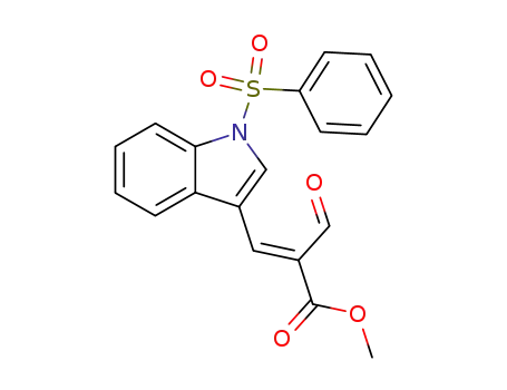 methyl (E)-2-formyl-3-<1-(phenylsulfonyl)-1H-indol-3-yl>prop-2-enoate