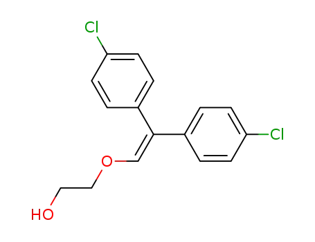Molecular Structure of 92907-89-6 (1,1-Di-(4-chlor-phenyl)-2-(2-hydroxy-ethyoxy)-ethylen)