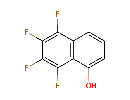 Molecular Structure of 715-32-2 (1-Naphthalenol, 5,6,7,8-tetrafluoro-)