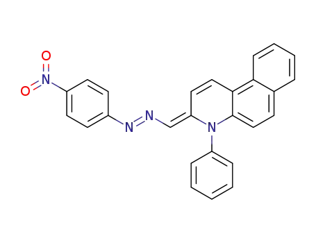 3-(4-nitro-phenylazomethylene)-4-phenyl-3,4-dihydro-benzo[<i>f</i>]quinoline