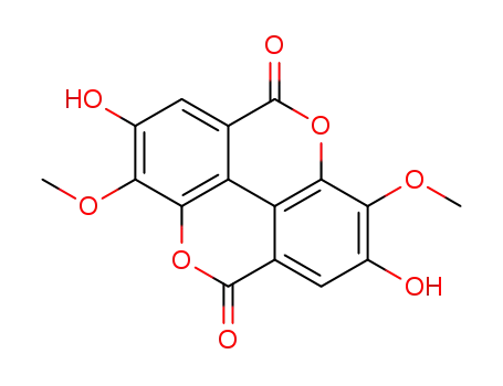 Molecular Structure of 2239-88-5 (3,3'-di-O-methylellagic acid)