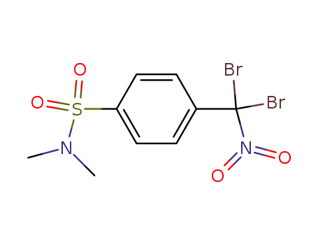Molecular Structure of 53178-92-0 (p-<N,N-Dimethylsulfonamido>-α,α-dibrom-α-nitro-toluol)