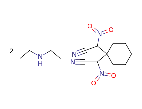 2,2'-dinitro-2,2'-cyclohexylidene-di-acetonitrile; bis-diethylamine salt