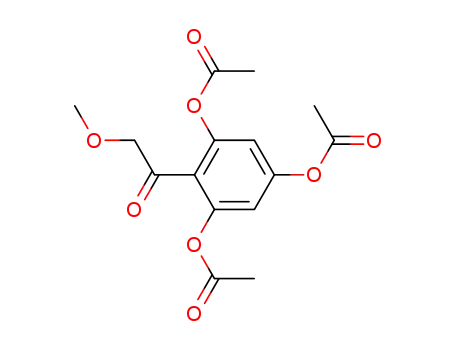 Molecular Structure of 109337-46-4 (2-methoxy-1-(2,4,6-triacetoxy-phenyl)-ethanone)