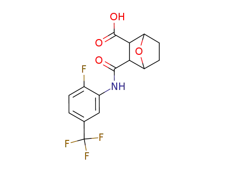 3-(2-Fluoro-5-trifluoromethyl-phenylcarbamoyl)-7-oxa-bicyclo[2.2.1]heptane-2-carboxylic acid