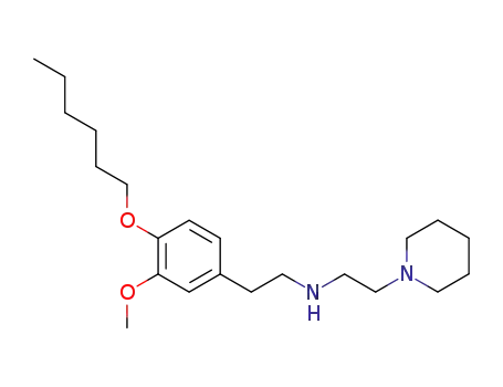 (4-hexyloxy-3-methoxy-phenethyl)-(2-piperidino-ethyl)-amine