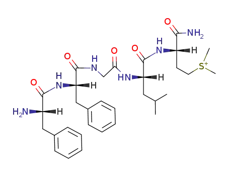 Molecular Structure of 88364-84-5 ([(S)-3-((S)-2-{2-[(S)-2-((S)-2-Amino-3-phenyl-propionylamino)-3-phenyl-propionylamino]-acetylamino}-4-methyl-pentanoylamino)-3-carbamoyl-propyl]-dimethyl-sulfonium)