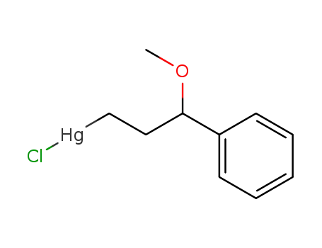 Molecular Structure of 73326-58-6 (3-methoxy-3-phenyl-propylmercury <sup>(1+)</sup>; chloride)