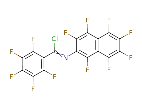 2,3,4,5,6-Pentafluoro-N-(1,3,4,5,6,7,8-heptafluoro-naphthalen-2-yl)-benzimidoyl chloride