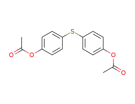 Molecular Structure of 63449-96-7 (Phenol, 4,4'-thiobis-, diacetate)