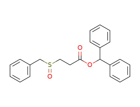 Molecular Structure of 88329-09-3 (3-Phenylmethanesulfinyl-propionic acid benzhydryl ester)