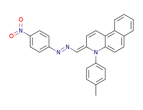 3-(4-nitro-phenylazomethylene)-4-<i>p</i>-tolyl-3,4-dihydro-benzo[<i>f</i>]quinoline