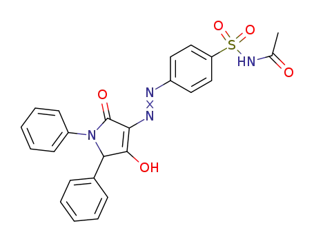 N-Acetyl-4-(4-hydroxy-2-oxo-1,5-diphenyl-2,5-dihydro-1H-pyrrol-3-ylazo)-benzenesulfonamide