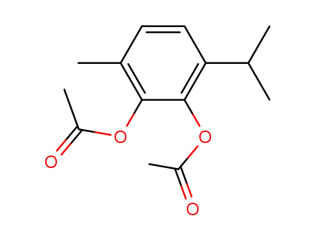 2,3-diacetoxy-1-isopropyl-4-methyl-benzene