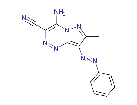 7-amino-2-methyl-3-phenylazopyrazolo<5,1-c>-1,2,4-triazine-6-carbonitrile