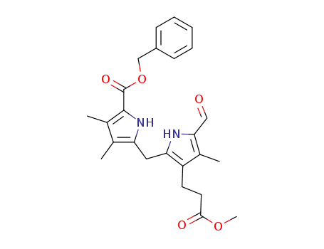 benzyl 5'-formyl-3'-(2-methoxycarbonylethyl)-3,4,4'-trimethylpyrromethane-5-carboxylate