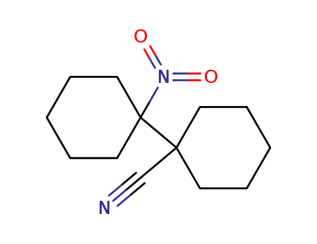 Molecular Structure of 85690-35-3 ([1,1'-Bicyclohexyl]-1-carbonitrile, 1'-nitro-)