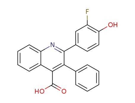 2-(3-fluoro-4-hydroxy-phenyl)-3-phenyl-quinoline-4-carboxylic acid