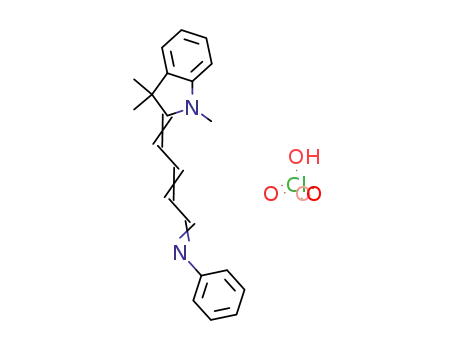 [4-(1,3,3-trimethyl-indolin-2-ylidene)-but-2-enyliden]-aniline; perchlorate