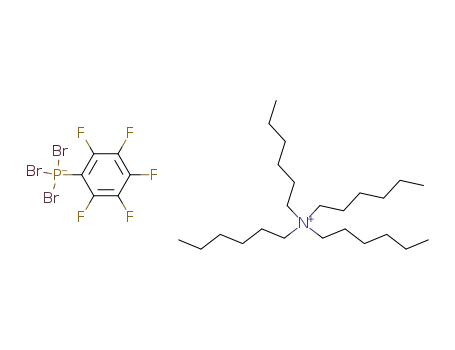 C<sub>24</sub>H<sub>52</sub>N<sup>(1+)</sup>*C<sub>6</sub>Br<sub>3</sub>F<sub>5</sub>P<sup>(1-)</sup>