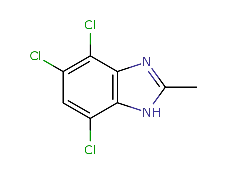 4,5,7-trichloro-2-methyl-1<sup>(3)</sup><i>H</i>-benzoimidazole