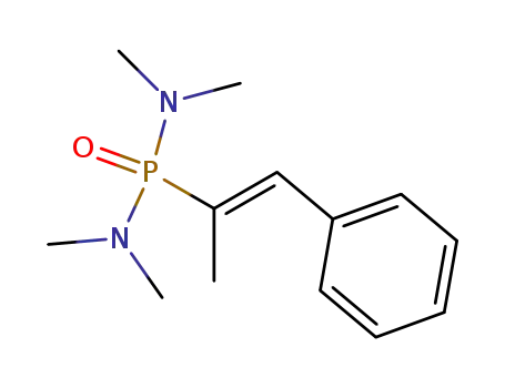Phosphonic diamide,
N,N,N',N'-tetramethyl-P-(1-methyl-2-phenylethenyl)-, (E)-