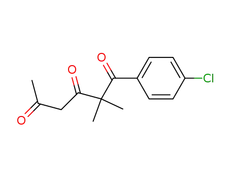 Molecular Structure of 100710-04-1 (1-(4-chloro-phenyl)-2,2-dimethyl-hexane-1,3,5-trione)