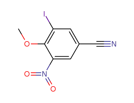 Benzonitrile, 3-iodo-4-methoxy-5-nitro-