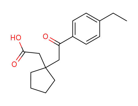 (1-(4-Aethyl-phenacyl)-cyclopentyl)-essigsaeure