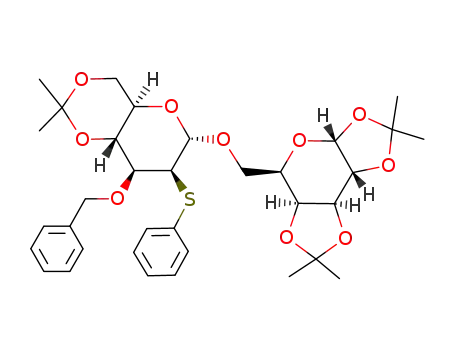 6'-(1',2':3',4'-diisopropylidenegalactopyranosyl) 3-O-benzyl-4,6-isopropylidene-2-deoxy-2-(phenylthio)-β-D-glucopyranoside