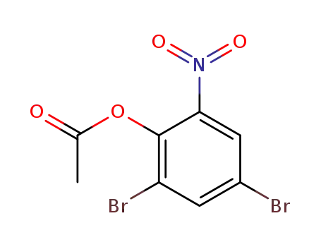 Molecular Structure of 55229-73-7 (2,4-Dibromo-6-nitrophenol acetate)