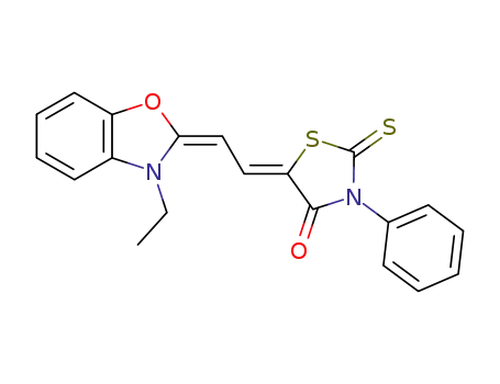 4-Thiazolidinone,
5-[(3-ethyl-2(3H)-benzoxazolylidene)ethylidene]-3-phenyl-2-thioxo-