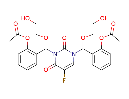 1,3-bis<α-(2-hydroxyethoxy)-2-acetoxybenzyl>-5-fluorouracil