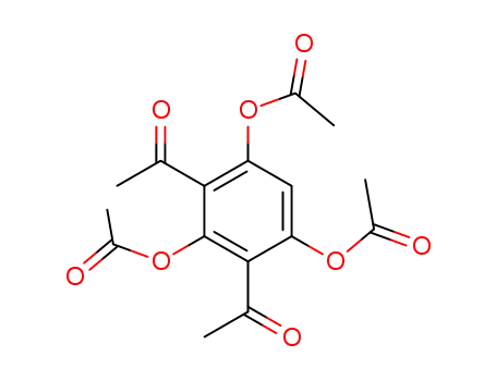 Molecular Structure of 3118-44-3 (1,3,5-triacetoxy-2,4-diacetyl-benzene)