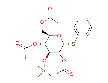 Acetic acid (2R,3R,4S,5R,6R)-5-acetoxy-6-acetoxymethyl-2-phenylsulfanyl-4-trimethylsilanyloxy-tetrahydro-pyran-3-yl ester