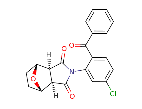 (1R,2S,6R,7S)-4-(2-Benzoyl-5-chloro-phenyl)-10-oxa-4-aza-tricyclo[5.2.1.0<sup>2,6</sup>]decane-3,5-dione