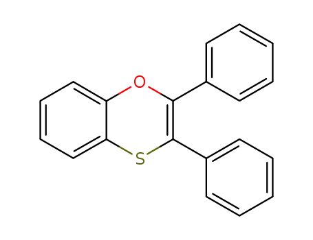 Molecular Structure of 114003-53-1 (2,3-Diphenyl-benz[1,4]oxathiin)