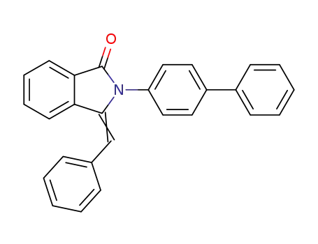 Molecular Structure of 103035-44-5 (2-Biphenyl-4-yl-3-[1-phenyl-meth-(Z)-ylidene]-2,3-dihydro-isoindol-1-one)