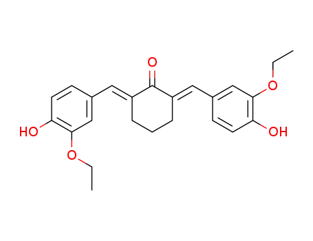 2,6-bis-(3-ethoxy-4-hydroxy-benzylidene)-cyclohexanone