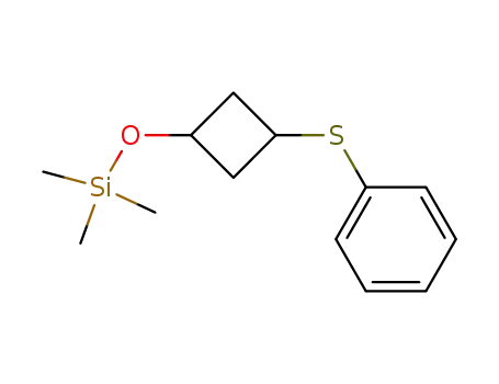 Molecular Structure of 119672-63-8 (1-phenylthio-3-trimethylsiloxycyclobutane)
