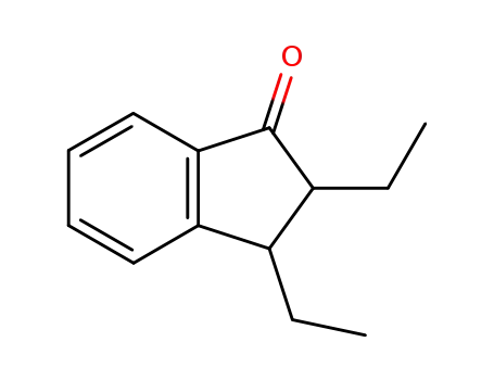 Molecular Structure of 107202-98-2 (1H-Inden-1-one, 2,3-diethyl-2,3-dihydro-)
