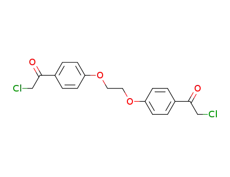 Molecular Structure of 88949-90-0 (Ethanone, 1,1'-[1,2-ethanediylbis(oxy-4,1-phenylene)]bis[2-chloro-)