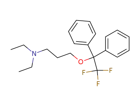 Molecular Structure of 427-62-3 (diethyl-[3-(2,2,2-trifluoro-1,1-diphenyl-ethoxy)-propyl]-amine)