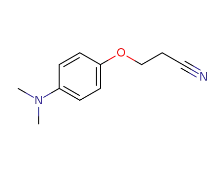 Molecular Structure of 103565-08-8 (Propanenitrile, 3-[4-(dimethylamino)phenoxy]-)