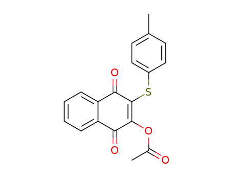 2-acetoxy-3-<i>p</i>-tolylsulfanyl-[1,4]naphthoquinone